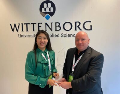 European Sales Competition organisers: Myra Qiu and Dr Alexander Bauer.