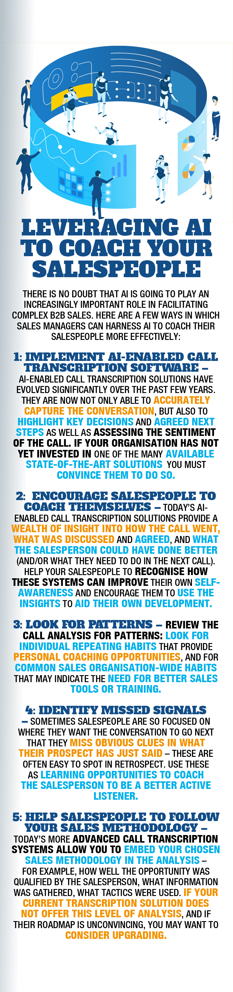 Leveraging AI to coach your salespeople