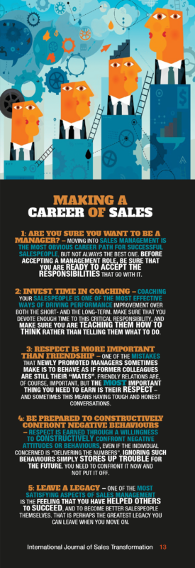 Infographic Making a Career of Sales