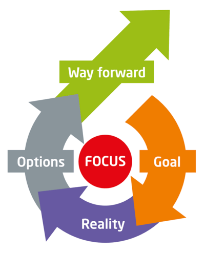 The four-step GROW model.