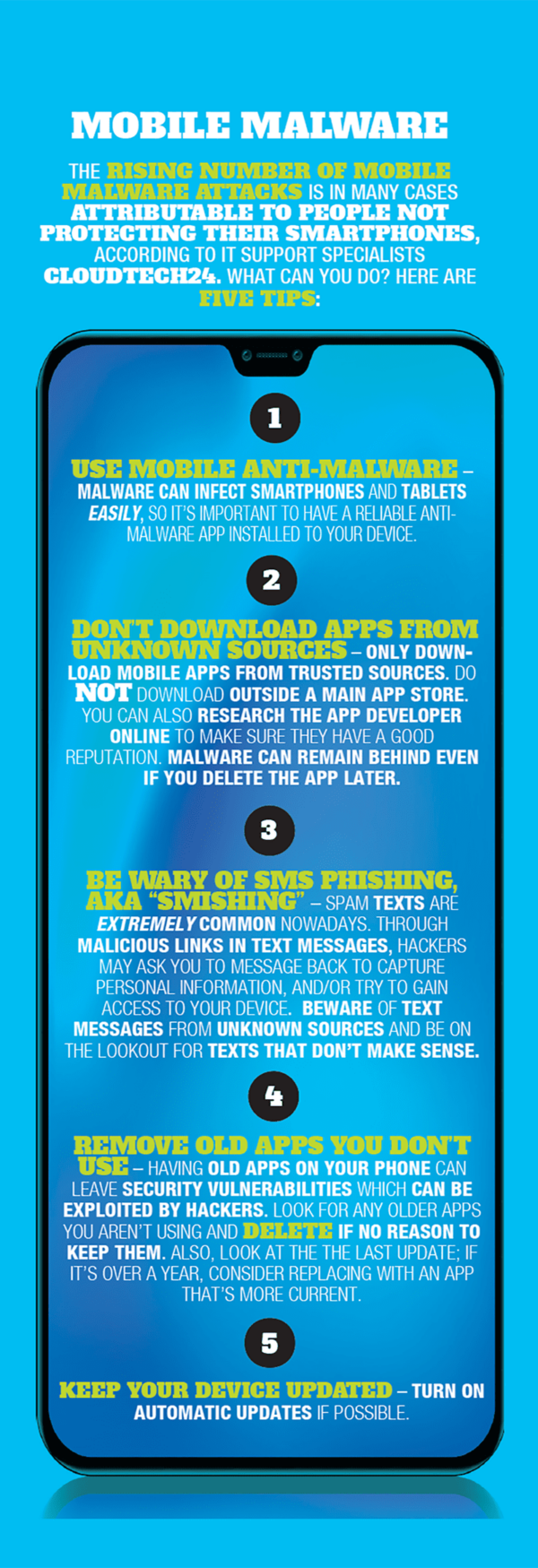 Five tips to protect your smartphone from mobile malware